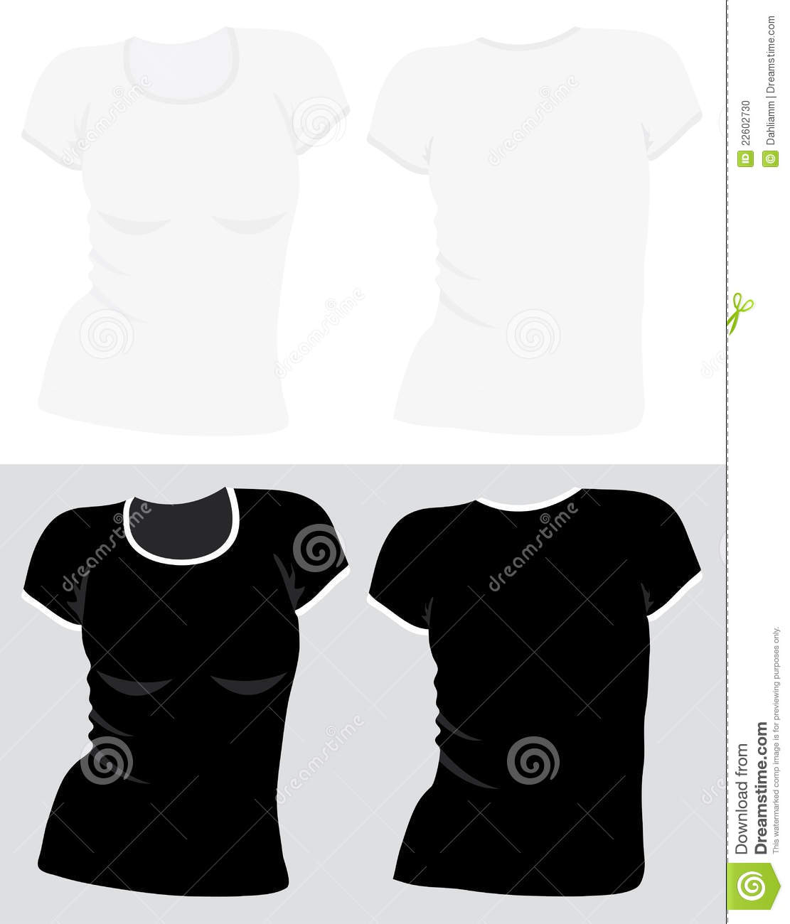 Black Woman T-Shirt Template