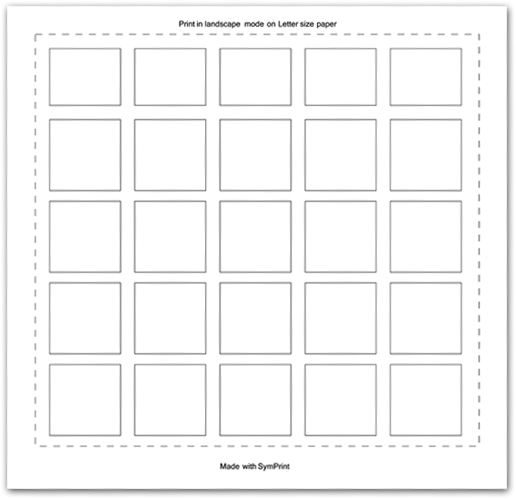 Blank Boxes Template