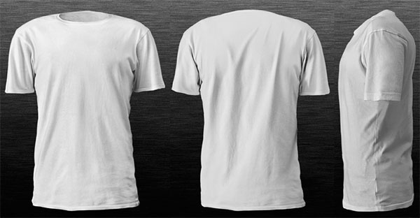 Blank T-Shirt Template Front and Back