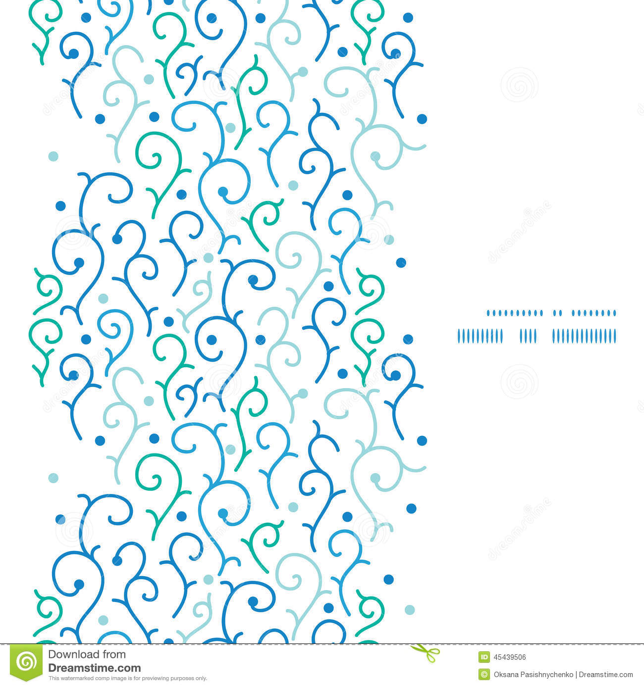 Blue Abstract Swirl Vector Graphics