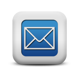 Blue and White Square Icon Com