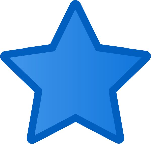 Blue Star Clip Art