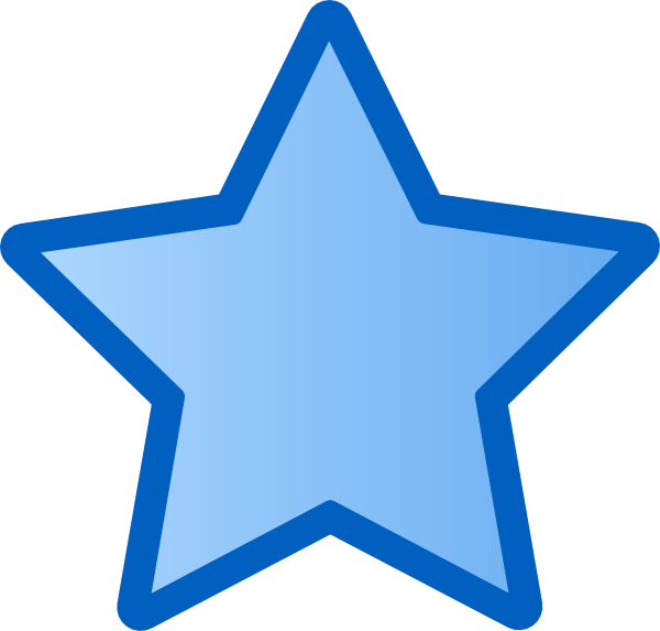 Blue Star Clip Art