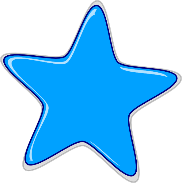 Blue Star Clip Art