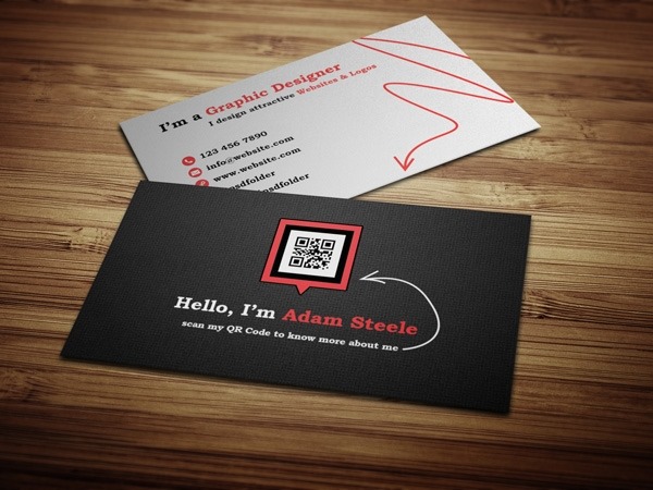 Business Card with QR Code Business Card with QR Code