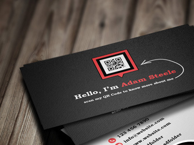Business Card with QR Code Business Card with QR Code