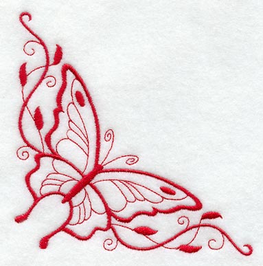 Butterfly Corner Border Designs