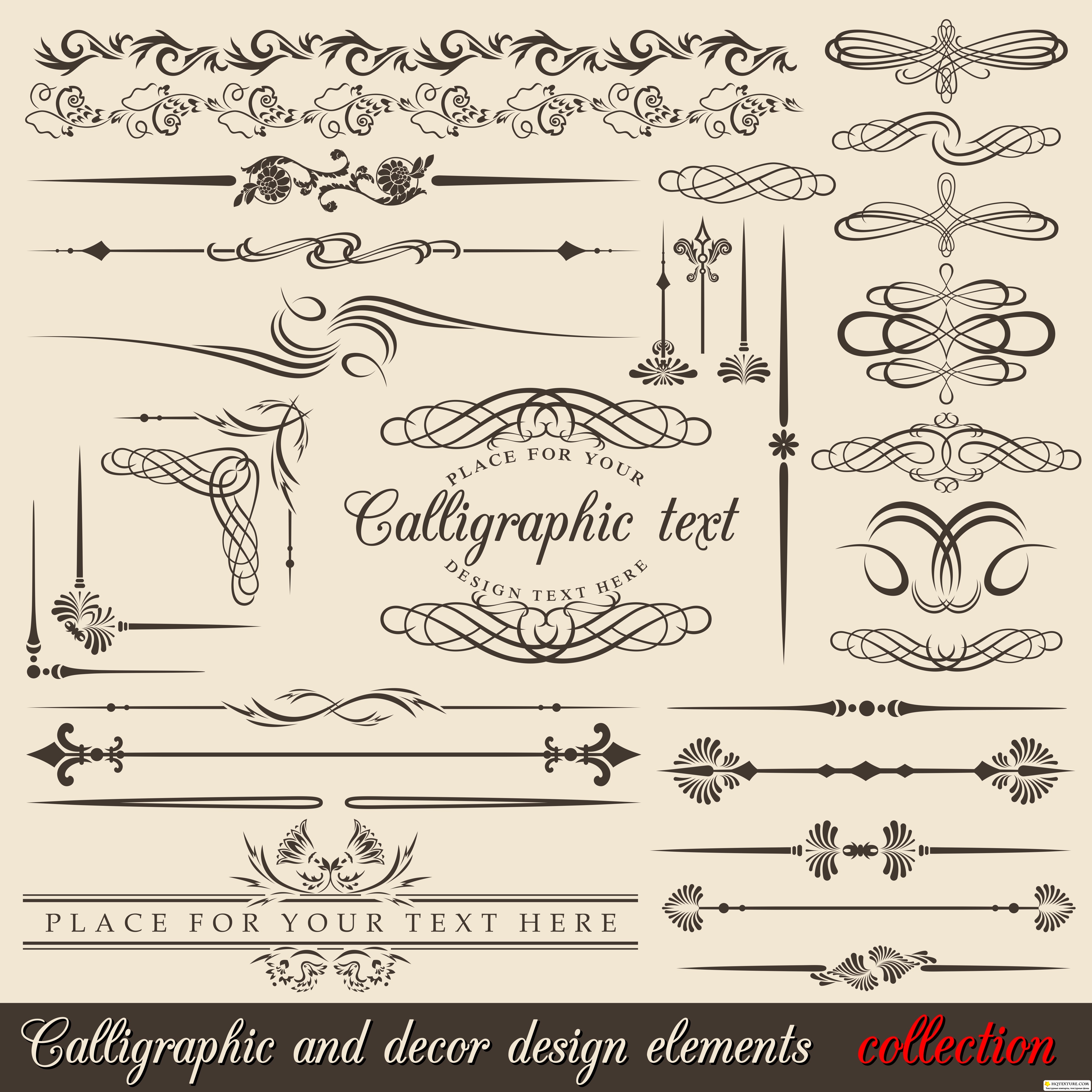 Calligraphic Design Elements