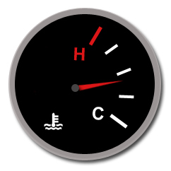 Car Engine Temperature Gauge