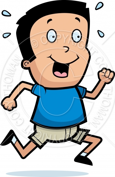 Cartoon Boy Running