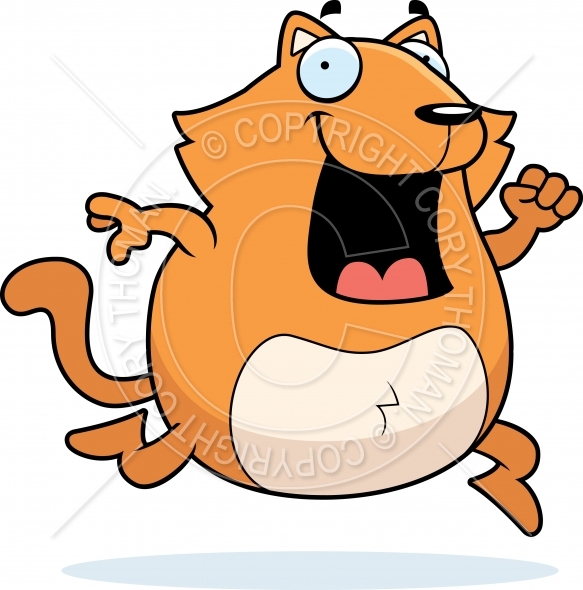 Cartoon Cat Running