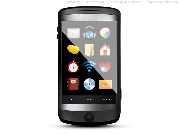 Cell Phone Icon Black