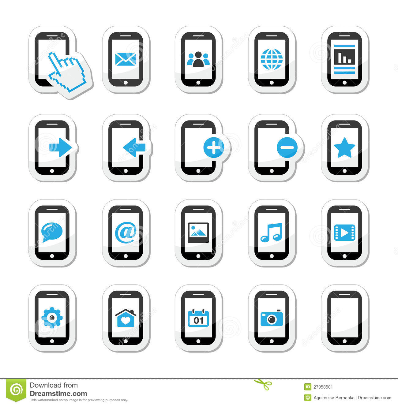 Cell Phone Icon Vector