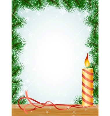 Christmas Candle Frame