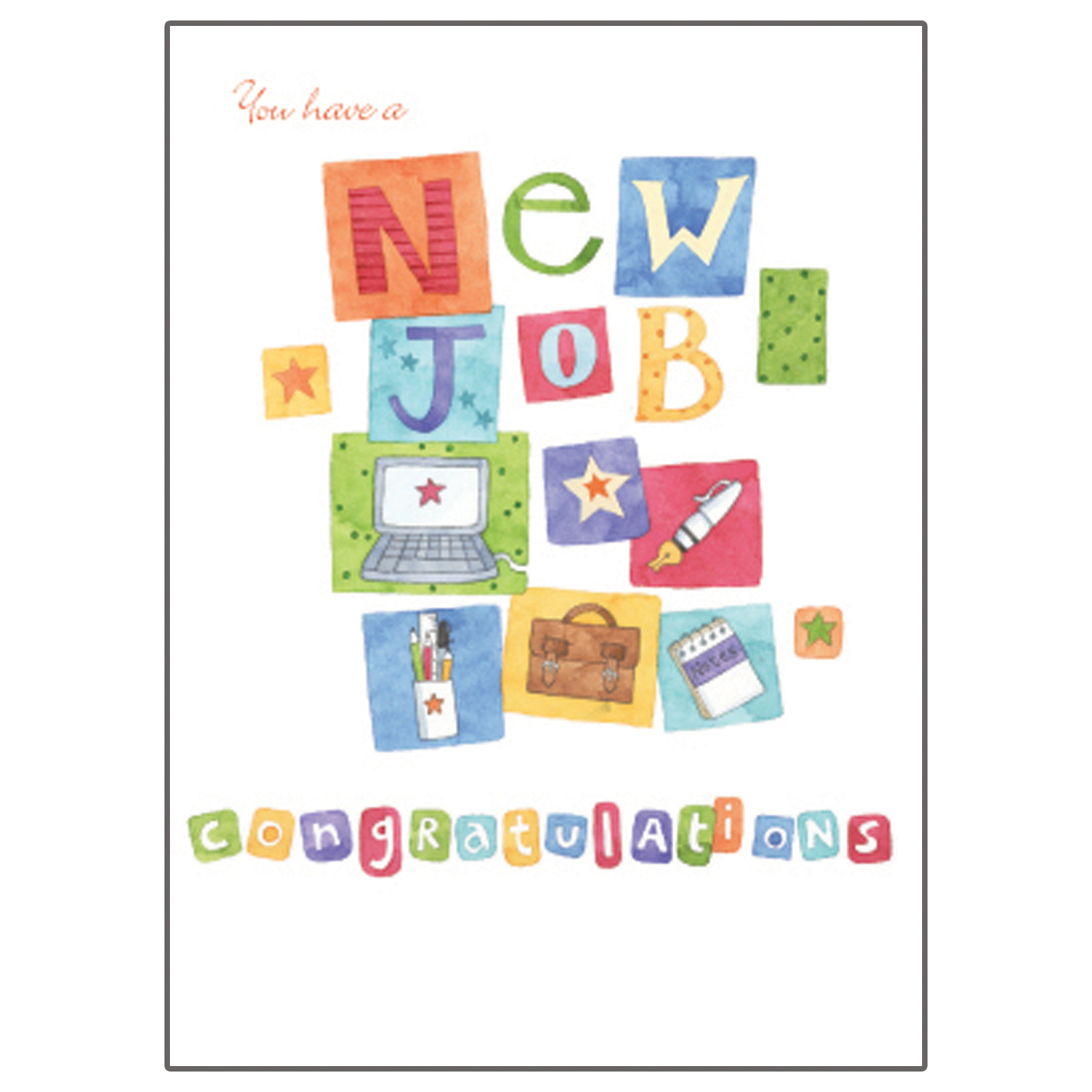 Congratulations On New Job Card