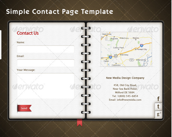 Contact Us Page Template