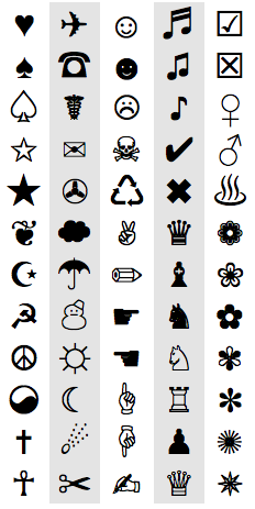 Cool Computer Symbols Cool Computer Symbols