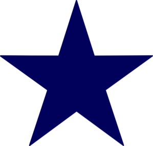 Dark Blue Star Clip Art