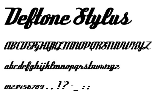 Deftone Stylus Font Deftone Stylus Font