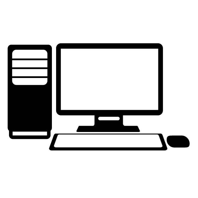 Desktop Computer Vector Desktop Computer Vector