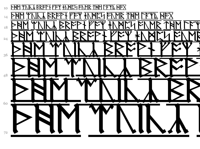 Dwarf Runes Font