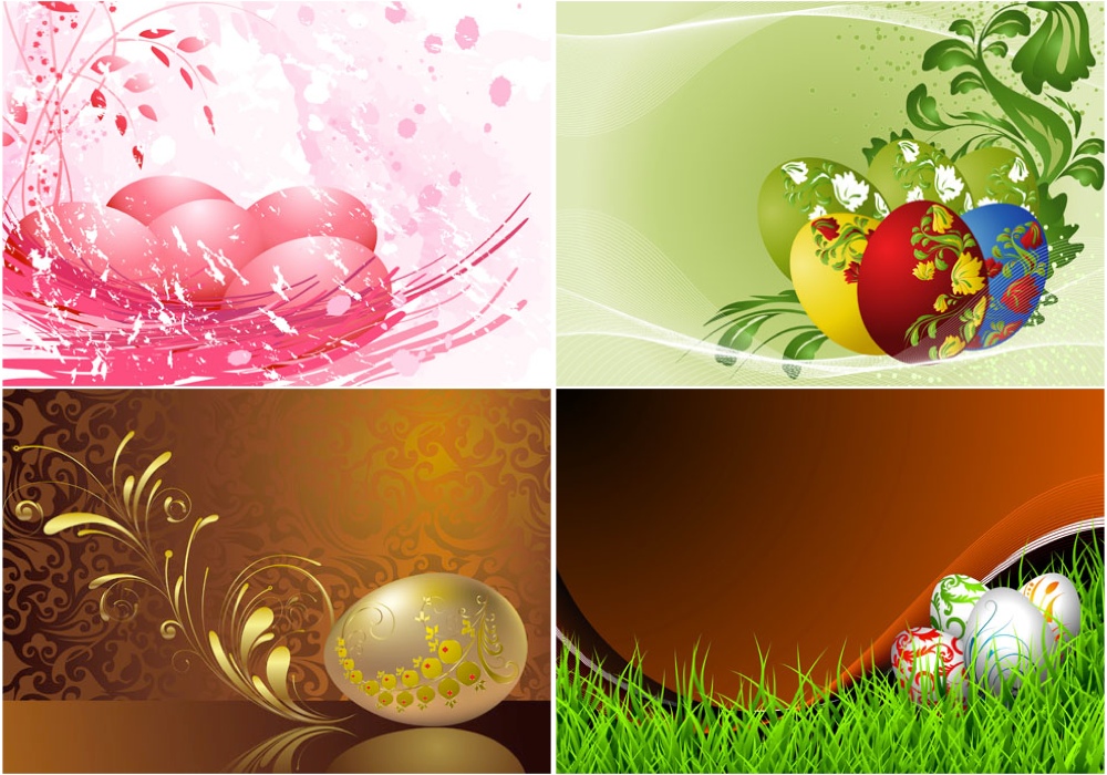 Easter Eggs Vector Art