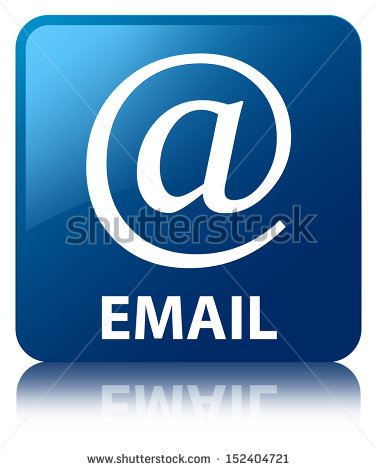Email Contact Icon Blue Square