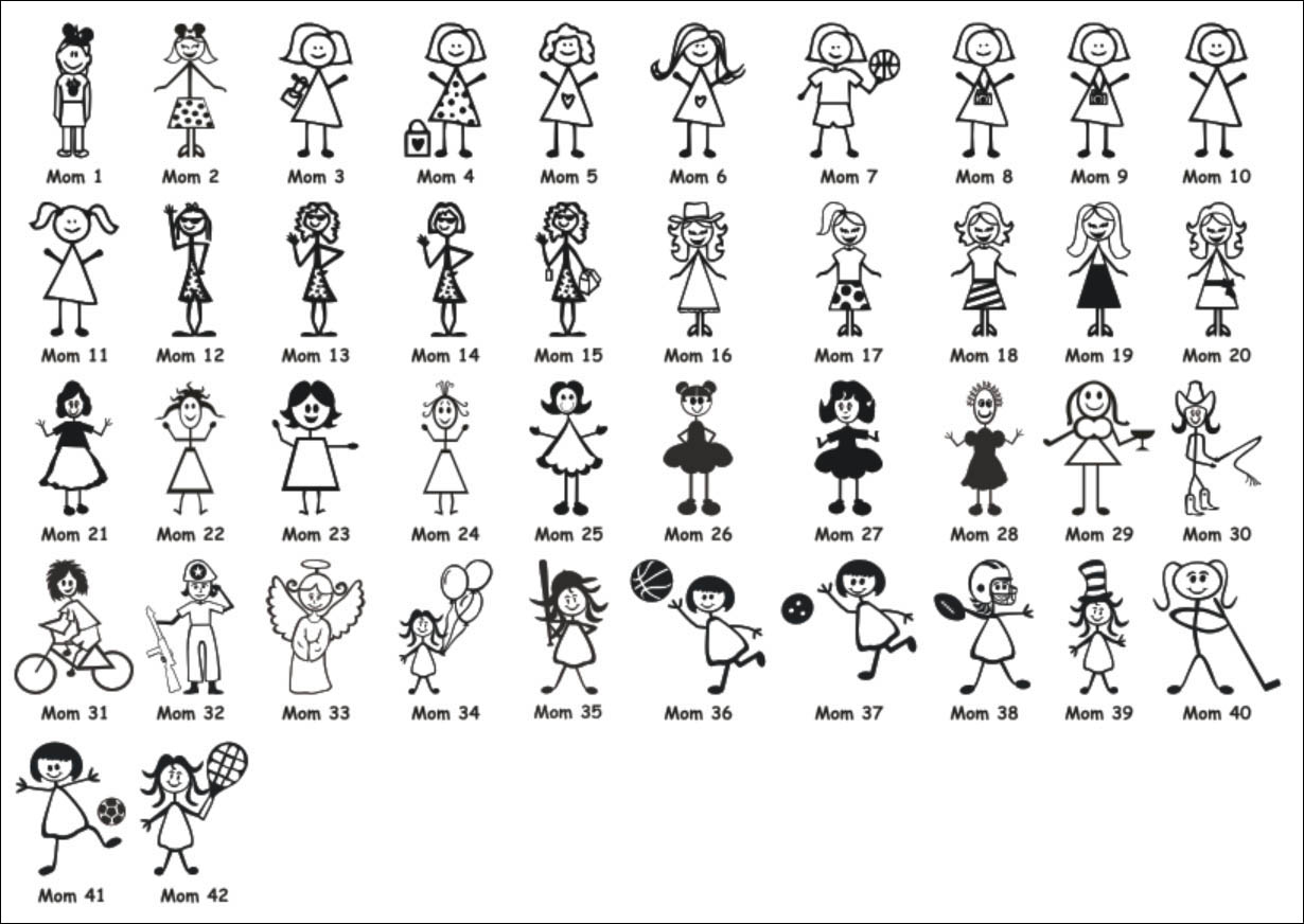 stick family clip art vector - photo #25