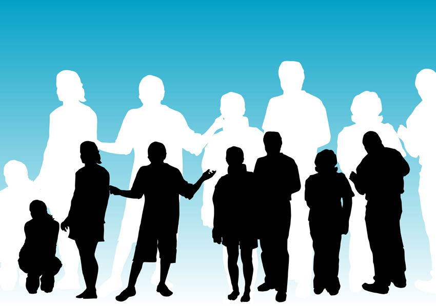 Family Silhouette Clip Art