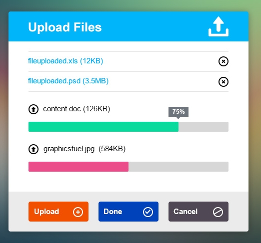 File Upload UI Design