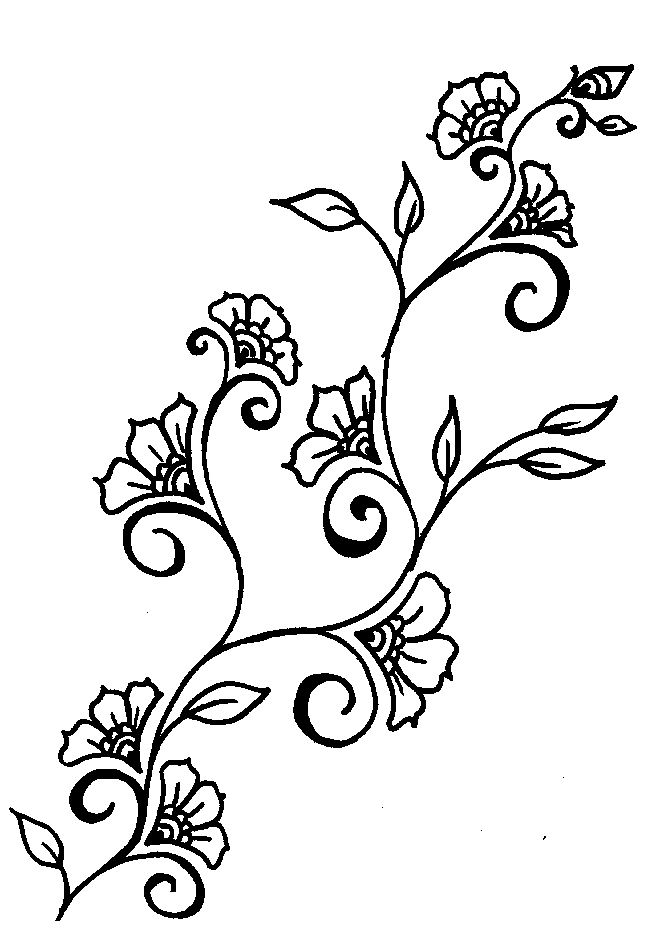 Flower Vine Tattoo Designs