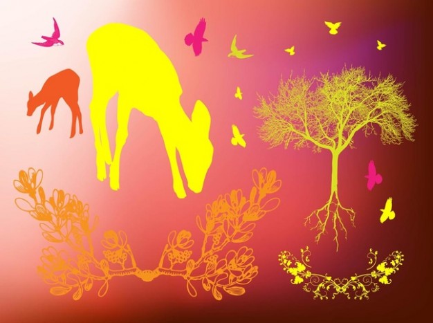 Forest Animals Silhouettes
