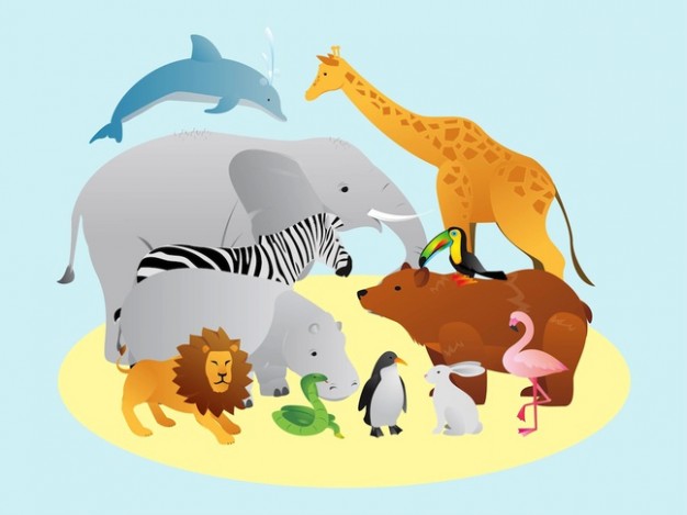 Free Cartoon Zoo Animals