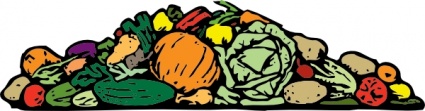 Free Clip Art Pile of Vegetables
