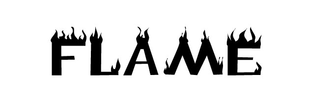 Free Flames Fonts for Microsoft Word