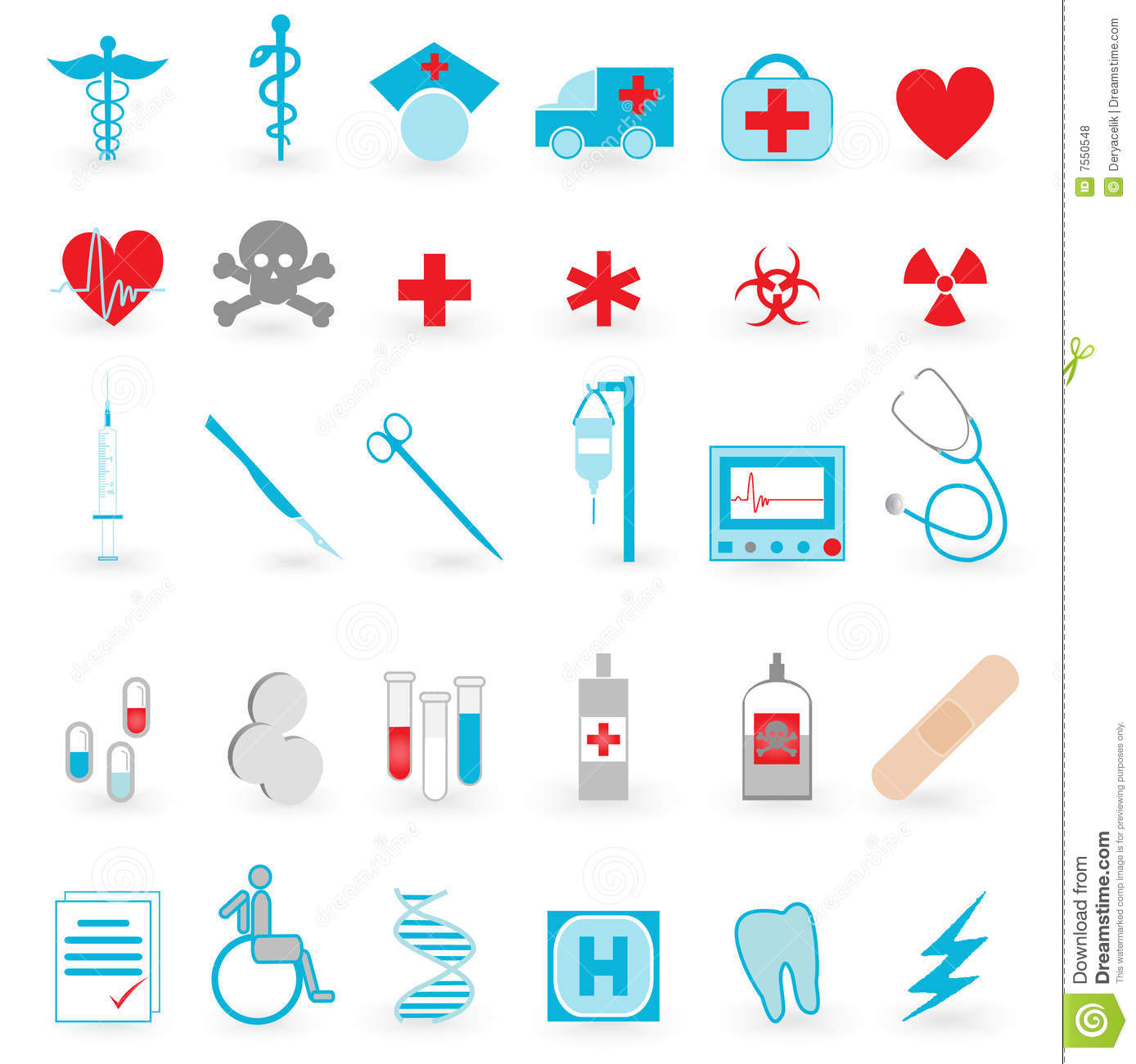 Free Medical Icons Vector Set