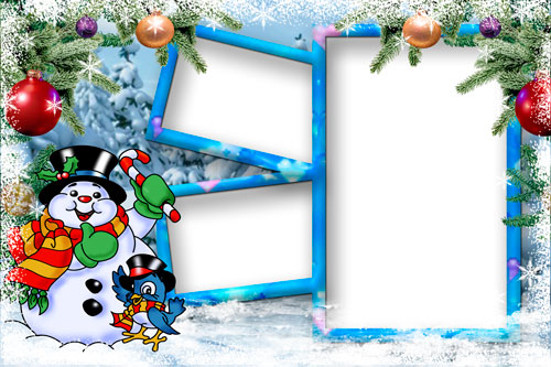 Free Photoshop Christmas Frames