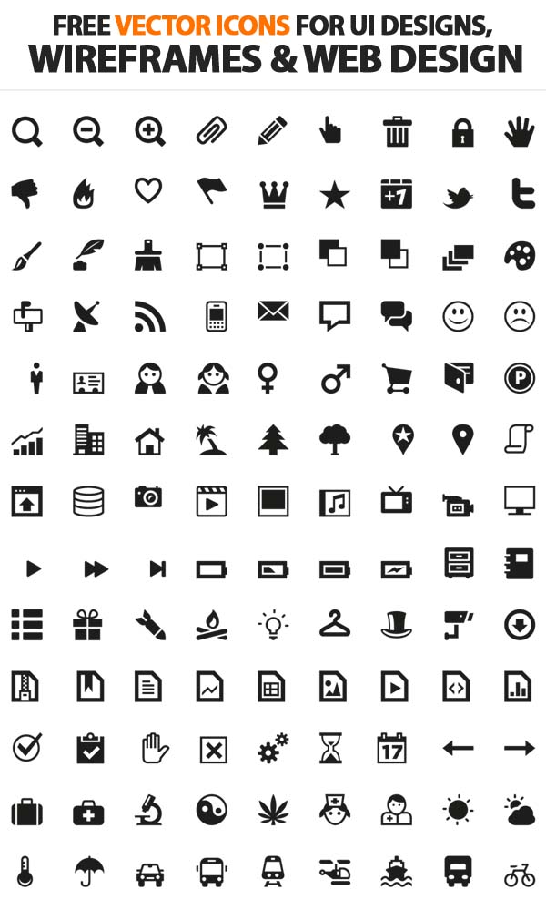 Free Vector Web Icons