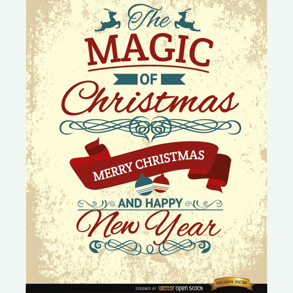 Free Vintage Christmas Vectors