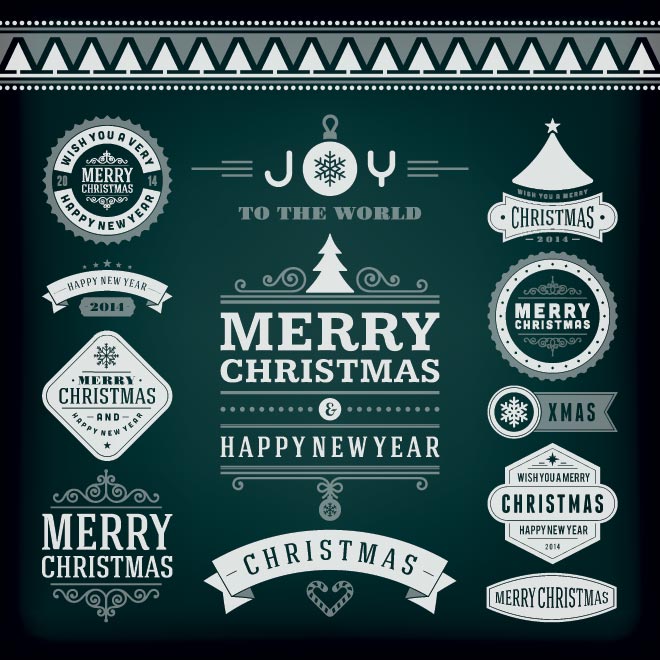 Free Vintage Christmas Vectors