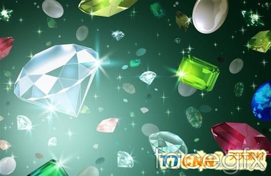 Gems and Diamonds Background