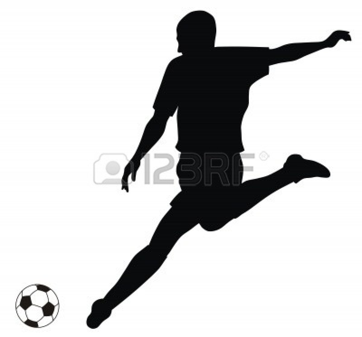 Girl Soccer Player Clip Art Silhouettes
