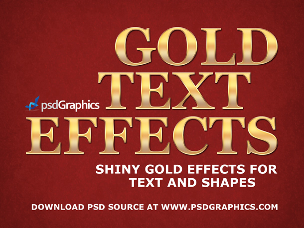 Gold Text Effect Photoshop