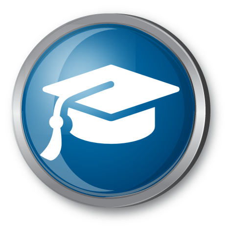 10 Blue Graduation Cap Icon Images