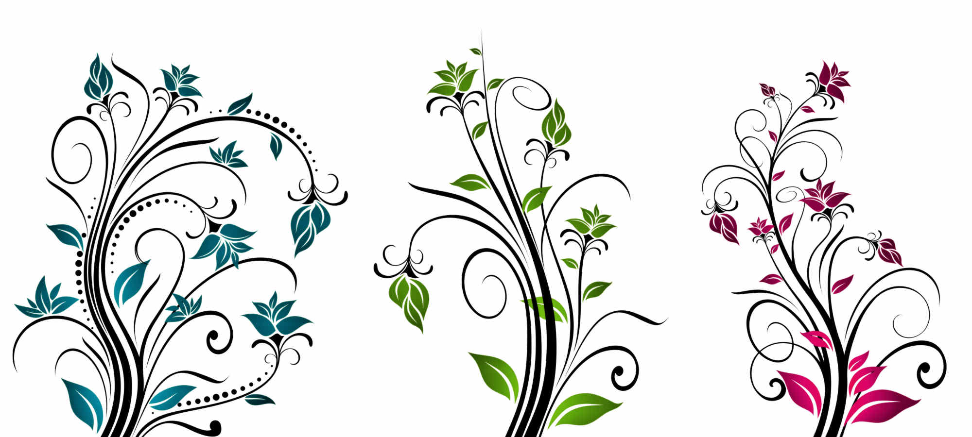 19 Flowers Vines Design Graphics Images