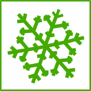 Green Snowflake Clip Art