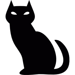 Halloween Black Cat Shape