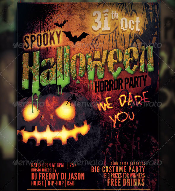 Halloween Party Flyer Template