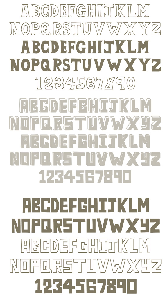 Hand Lettering Fonts Alphabet