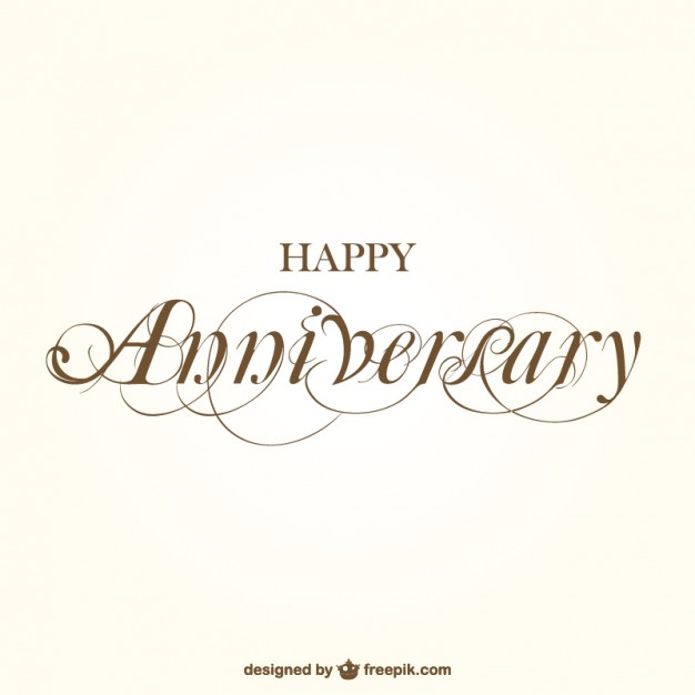 Happy Anniversary Calligraphy